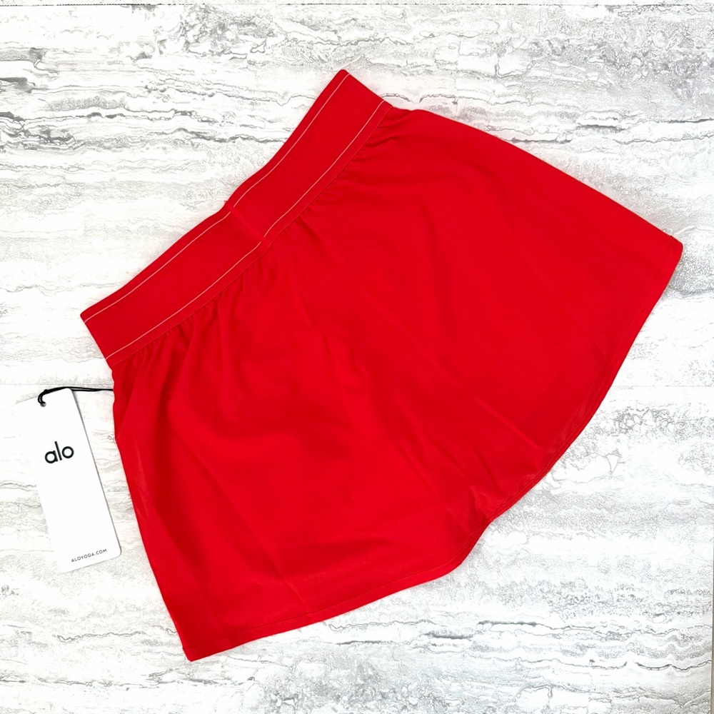 ❤️ALO❤️BRIGHT RED Match Point Skirt - Picture 5 of 7